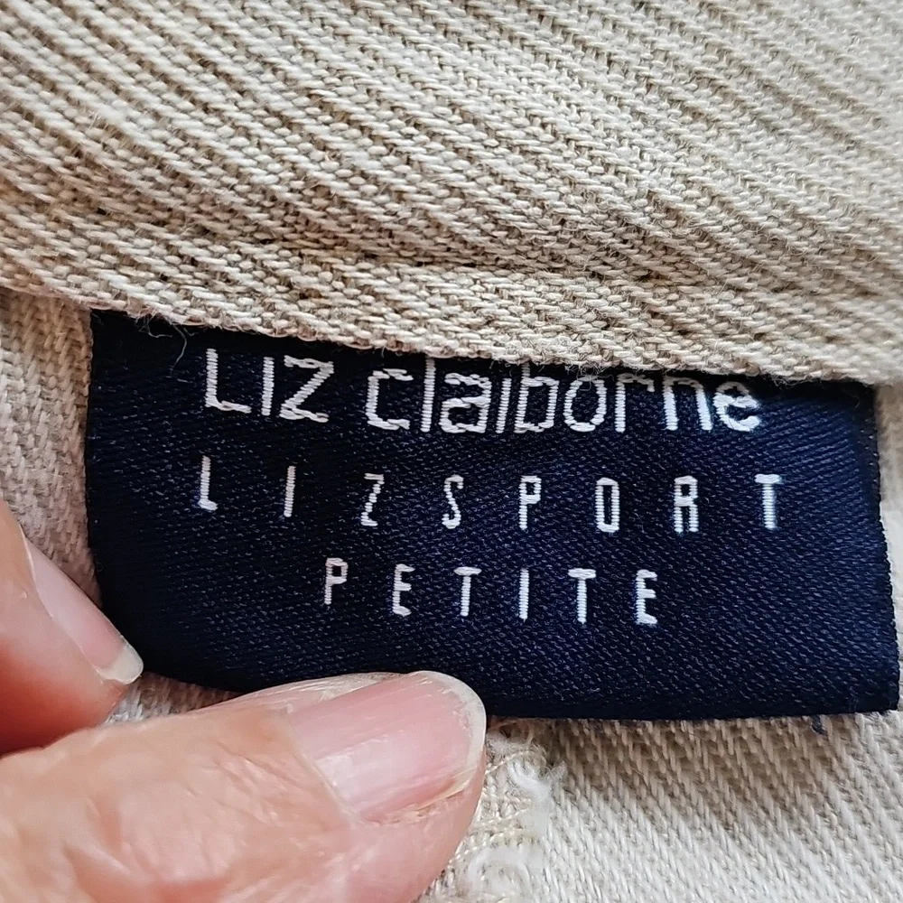 Liz Claiborne Womens Light Tan Slacks. Size 12. Front Pockets. - Picture 6 of 8
